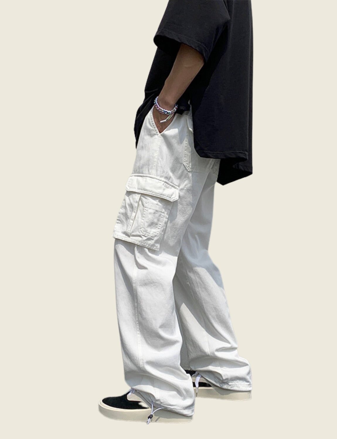 Jinquedai Streetwear Cargo Pants for Men